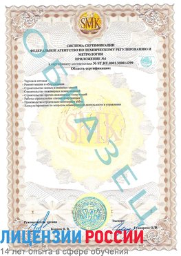 Образец сертификата соответствия (приложение) Покров Сертификат ISO 14001